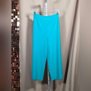 NWT Sympli Teal Side Slit Wide Leg Pant Size 8